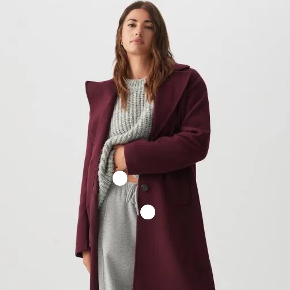 Elegant Burgundy Women's Blazer